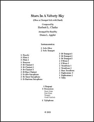 Stars In A Velvety Sky Concert Band sheet music cover Thumbnail